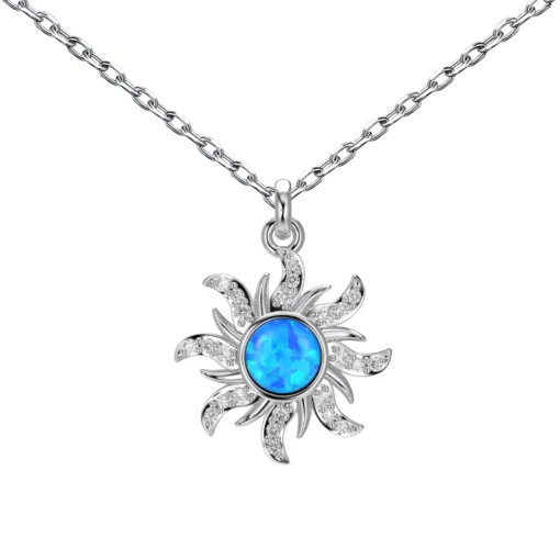 My Sun with blue stone 925 Silver